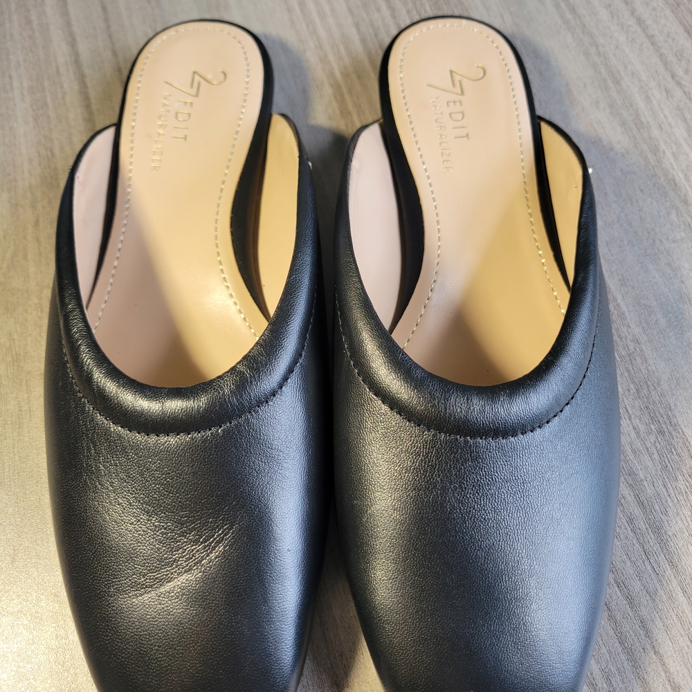 Women's Black Leather Loafers
